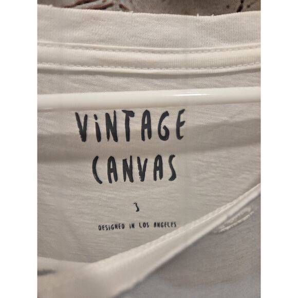 Vintage Canvas Unisex Graphic Tee Size Medium Distressed Def Lepard Shirt NWoT - Picture 2 of 4